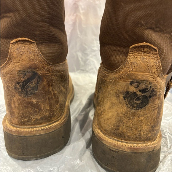 Brown Leather Justin’s Snake resistant Men's Boots - Picture 8 of 11